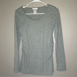 Winter Wren gray long sleeve maternity top women’s size small